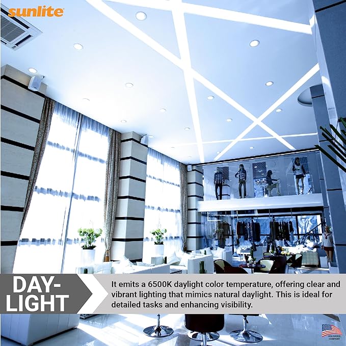 Sunlite CFL Plug-in PLT 4-Pin Triple Tube Light, 32 Watts, 4-Pin GX24q3 Base, 2400 Lumens, 6500K Daylight, 10 Pack