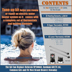 EWH-01 Electric Water Heater Tune-Up Kit, Includes Two Water Heater Thermostats, Two Water Heater Heating Elements - 4500W 240V, T-O-D Style Thermostat, Water Heater Replacement Parts