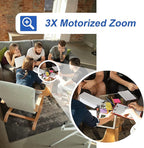 GW Security 32 Channel 8MP UltraHD 4K (3840x2160) Audio & Video Motorized Zoom Smart AI Home NVR Security System - 32 x Dome 8 Megapixel 2.8-8mm 3X Optical Zoom Waterproof Microphone IP PoE Cameras