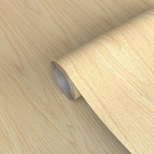 GSCIT Club Oak Wood Veneer, 12 inch x 15ft Wood Edge Banding Pre-glued Flexible, Veneer Tape Banding for Cabinet Repair Furniture Restoration