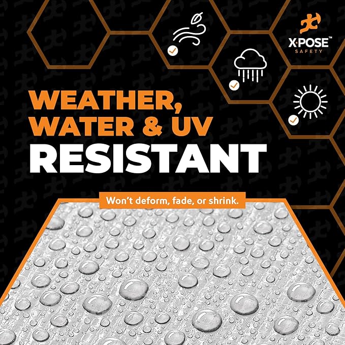 18' x 24' Super Heavy Duty 16 Mil Silver/Brown Poly Tarp Cover - Thick Waterproof, UV Resistant, Rip and Tear Proof Tarpaulin with Grommets and Reinforced Edges - by Xpose Safety