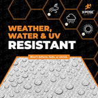 16' x 20' Super Heavy Duty 16 Mil Silver/Brown Poly Tarp Cover - Thick Waterproof, UV Resistant, Rip and Tear Proof Tarpaulin with Grommets and Reinforced Edges - by Xpose Safety