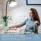 Linkind A19 LED Light Bulbs Dimmable, 75W Equivalent, E26 Base, 5000K Daylight, 13W 1150 Lumens 120V, UL Listed FCC Certified, LED Lights for Bedroom Living Room Home Office, 6 Packs