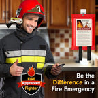 Emergency Fire Blanket for Home and Kitchen Safety - 100% Glass Fiber 40 * 40 Inches Fire Blanket for Kitchen, Car, Office, and School - Fire Blankets Emergency for Home (2 Pcs)