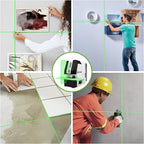 Laser Level Self Leveling, 100Ft Rechargeable Dual Modules Line Laser, Lazer Leveler Tool for Picture Hanging with Brightness Adjustment, Magnetic Bracket Carrying Case Battery Included