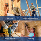 Deck Screws 3 Inch, 300PCS Exterior Wood Screws, #10 x 3 Fence Construction Screws, Torx Head, Rust Resistant Epoxy Coated, T25 Bits Included, Black