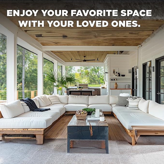 DOCA 36 in x 100 ft Window Screen Mesh - Window Screen Replacement, Fiberglass Mesh Roll for Window, Patio Screen, Porch Screen, or Door - Charcoal