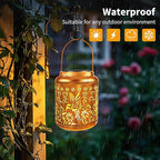 Brizled Hummingbird Solar Lanterns, 2 Pack Outdoor Lanterns Christmas Birthday Gift for Women Mom Grandma, Hummingbird Hanging Garden Lantern, Waterproof Solar Lights for Table Garden Patio Path Porch