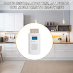 Plug in Combination Gas & Carbon Monoxide Detectors - Natural Gas Detectors & Carbon Monoxide Alarm for Home, Co Detector & Gas Detectors with Digital Display,Holds 9V Battery (not Included)