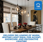 OHLECTRIC 40W T8 Clear Light Bulb (2-Pack) E26 Base, 120V, 2700K Warm White, Fully Dimmable, 190 Lumens, 2000 Hours - 11" Long