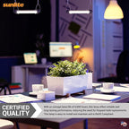 Sunlite 6-Inch F4T5/CW T5 Linear Fluorescent Lamp, 4 Watts, 135 Lumens, 4100K Cool White, Miniature G5 Bi-Pin Base, ROHS Compliant, High Performance Straight Tube, 10 Pack