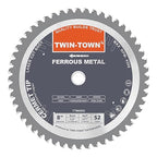 TWIN-TOWN 8 Inch 52 Teeth Dry Cut Steel and Ferrous Metal Cermet Saw Blade with 5/8-Inch Arbor