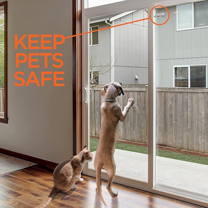 Sliding Glass Door Lock for Home Safety - 10 Pack Sliding Patio Door Locks, Child Safety Slide Window Stopper, Extra Strong Adhesive