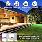 Generator Interlock Kit Compatible with Murray or Siemens 150 Amp or 200 Amp Panels, 7/8-1 1/4 inches Spacing Between Main and Branch Breaker