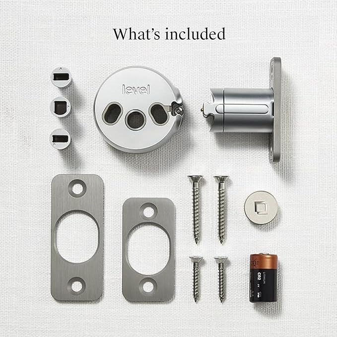 Level Bolt (Matter) Smart Deadbolt – Make Your Lock Smart Without Changing Keys or Hardware – Matter-Over-Thread, Keyless Entry & Remote Access via Apple Home, Google Home, Alexa, and for SmartThings