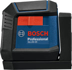 BOSCH GLL50-20 50 Ft Self-Leveling Cross-Line Laser, Includes Integrated Magnetic Mount & 2 AA Batteries