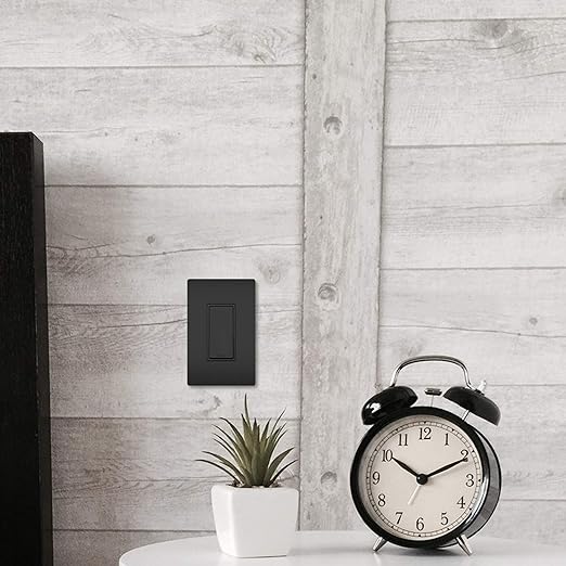 Legrand radiant TM873BKCC10 15 Amp Rocker Wall Switch, 3-Way Decorator Light Switches, Black (1 Count)