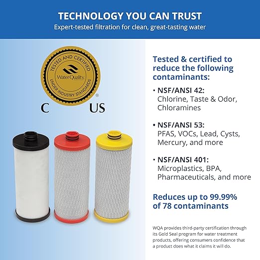 Aquasana 3-Stage Under Counter Replacement Filter Cartridges AQ-5300R