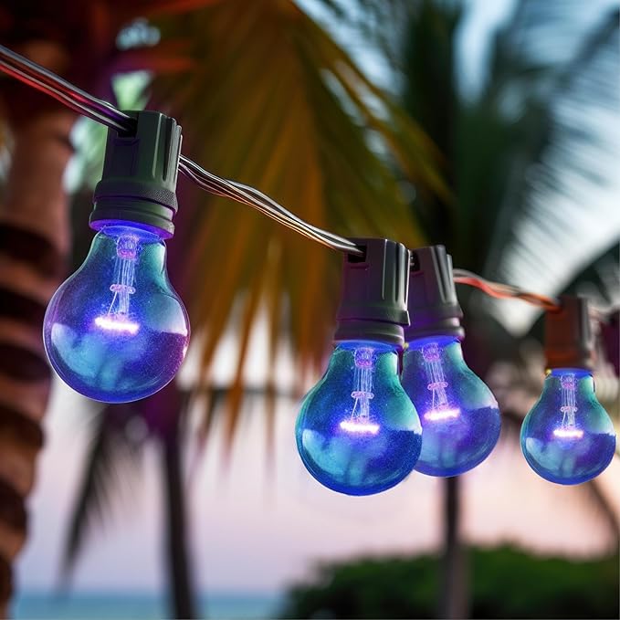 Westinghouse Lighting 0344520 25 Watt A19 Transparent Blue Color Light Bulb, Incandescent Party Bulb, Medium Base, 6 Pack