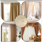 60 pcs Curtain Pleat Hooks, W Shape Pinch Pleat Hooks Clips, Stainless Curtain Drapery Hooks Pins