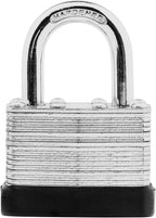 8-Pack Keyed Alike Laminated Steel Padlocks Keys, 1-3/4" Wide, Heavy Duty Pad Lock Set with Same Keys
