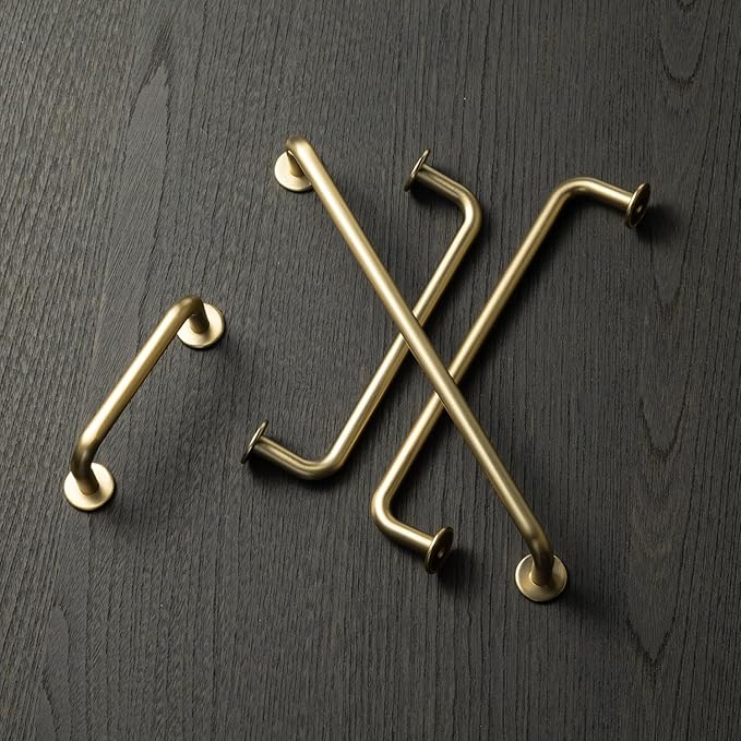 Goo-Ki 3"(76mm) c-c Champagne Bronze Cabinet Handle Drawer Pulls Zinc Alloy Kitchen Hardware - 6 Pack Modern Bar Pull Handles for Cupboard Wardrobe,9338UBR-76