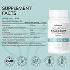 Magnesium Glycinate 275mg Melatonin 5mg L-Theanine 200mg GABA 100mg Capsules - Full Rest Nighttime Bedtime Support Supplement for Men Women - Vegan Sugar-Free Gluten-Free