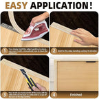 GSCIT Club Oak Edge Banding, 1 1/2 inch x 10ft roll of Veneer Edge Banding -Pre-glued Flexible, Real Wood Tape Banding for Cabinet Repair Furniture Restoration