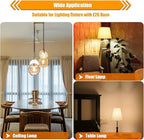 8 Pack Soft White LED Edison Bulbs 40W Equivalent, ST58 4W Vintage LED Light Bulbs for Ceiling Lights, 90 CRI, 450LM, E26 Base, Non-Dimmable, 2700K