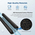 PUREPLUS 5 Micron 20" x 4.5" Whole House Coconut Shell Activated Carbon and KDF Water Filter, Heavy Metal Removal Replacement Water Filter, CTO20BB-KDF, 2 PACK