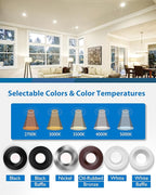 NICOR DLR56609120SOB DLR56(v6) 5/6-inch Oil-Rubbed Bronze 900 Lumen Selectable Recessed LED Downlight