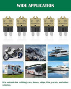 LENKRAD Automotive 5 Amp ATC/ATO Resettable Fuse 5A Manual Reset Standard Blade 5Amp Fuses Manual-Reset Circuit Breaker 5A for Car Truck RV Automotive Marine Boat Trolling Motorhome, 5 Pack…