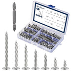 #8 Phillips Truss Head Wood Screws Stainless Steel 410 Quick Metal Self Tapping Assortment Kit