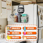 ULIBERMAGNET Magnetic Baskets, Large Capacity Metal Wire Mesh Basket Holder Organizer for Sundry Tool Storage, Magnetic Shelf for Garage, Laundry, Kitchen, Workshop, Cabinet(2 Pack)