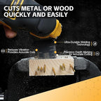 Bionso 20PCS Titanium Oscillating Tool Blade Cuts Metal and Wood, Sharp and Durable Multitool Blades, Multi Tool Blades Kits, Oscillating Saw Blades Fit Dewalt Milwaukee Ryobi Makita Worx Rockwell Wen