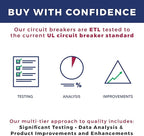 Connecticut Electric UBIF030N-Newly Manufactured Federal Pacific Electric Stab-Lok NC130 Replacement One Pole 30 Amp Thin Series Circuit Breaker, Gray