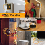 256 Self Adhesive Cabinet Door Bumpers – Sticky Clear Silicone Rubber Pads for Furniture Drawers, Kitchen Cabinets, Decor, Wall Protection – Vellax