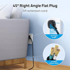 TROND Power Strip Surge Protector, 4000J, ETL Listed, 10 Widely Spaced Outlets with 2 USB A and 2 USB C, Flat Plug 5ft Extension Cord, Wall Mountable, 14AWG Heavy Duty, for Home Office Garage, Black