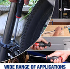 WORKPRO Magnetic Screwdriver Set 12-Piece, Go-Thru Screw Driver Set Kit with Wall Mount Rack, Includes Slotted & Phillips Screwdrivers, Magnetic Screwdriver with Magnetizer Demagnetizer Tools