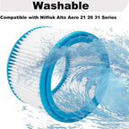 HEPA Replacement Cartridge Filter with Reinforced Metal Mesh Core, Compatible with Nilfisk ALTO Aero 21 26 31 Wet Dry Vacuums
