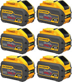 60V Battery 12ah Replacement for Dewalt Batteries 60 Volt DCB606 DCB609 DCB612 6 Pack, Compatible with Dewalt 20V 60V Cordless Power Tools