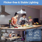 VOLIVO 12 Pack A19 LED Light Bulbs, Daylight 5000K, 9W(60 Watt Equivalent), 800 Lumens, 120V, E26 Standard Base, Non-Dimmable LED Bulb, UL Listed and FCC Certified, Energy