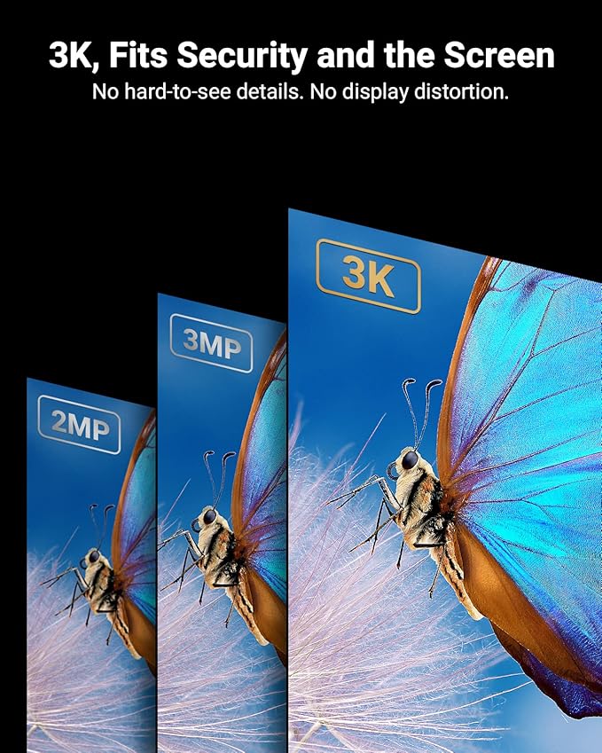 ANNKE 8CH 3K Security Camera System with Audio/Mic, 8 Channel Surveillance AI DVR and 4X 5MP 2960 * 1665 CCTV Cams with Dual Light, Human/Vehicle Detection, IP67, Color Night Vision, 2TB Hard Drive