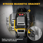 PREXISO Laser Level 3 X 360° Self Leveling with 47 In. Tripod, IP54 Rechargeable 100Ft Green Lazer Leveler Tool for Construction, Home Renovation with Magnetic Base, Battery Adapter, Case, Accessories