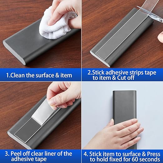 Nano Strong Mounting Adhesive Tape Double Sided Tape Heavy Duty Removable Clear Two Sided Double Stick Wall Tape 1.18in*10ft