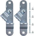 GDW Cargo Trailer Door Latch Hasp Keeper for Ramp Padlock Race Bar Lock Handle Enclosed Car Hauler (‎Trailer Door Hasp 2pack +Screws 4+Nuts 4)