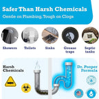 Drain Cleaner & Maintenance - Keeps Drains, Pipes, & Grease Traps Clean and Flowing Smoothly - Eliminates Odors - Non-Toxic & Pesticide-Free - Septic-Friendly - Made in USA