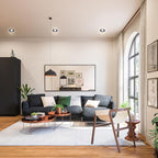 2 Inch LED Downlight, Recessed Lighting Dimmable Ceiling Light, 3W, 4000K Natural White, CRI80 with LED Driver(35W Halogen Equivalent), Black 12 Pack