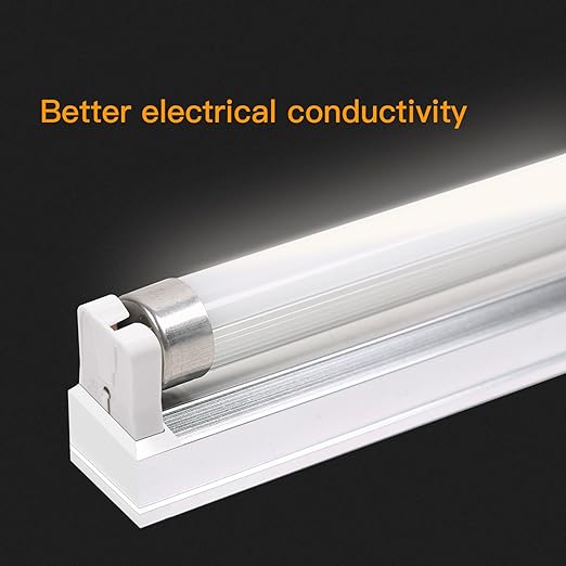 12-Pack JACKYLED Non-Shunted Turn-Type T8 Lamp Holder UL Socket Tombstone with 10 inches Wires Attached for LED Fluorescent Tube Replacements