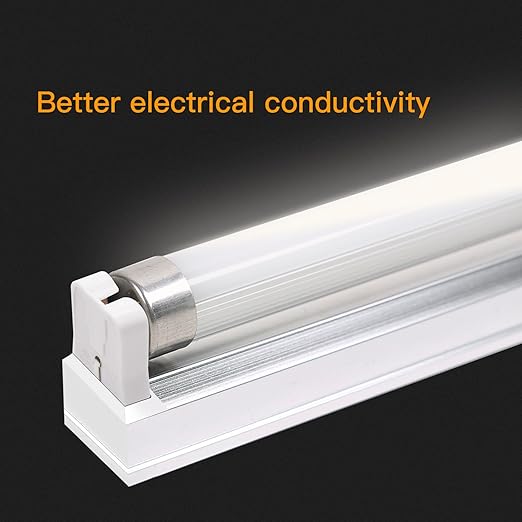 JACKYLED Non-Shunted Turn-Type T8 Lamp Holder UL Socket Tombstone with 10 inches Wires Attached for LED Fluorescent Tube Replacements 18-Pack